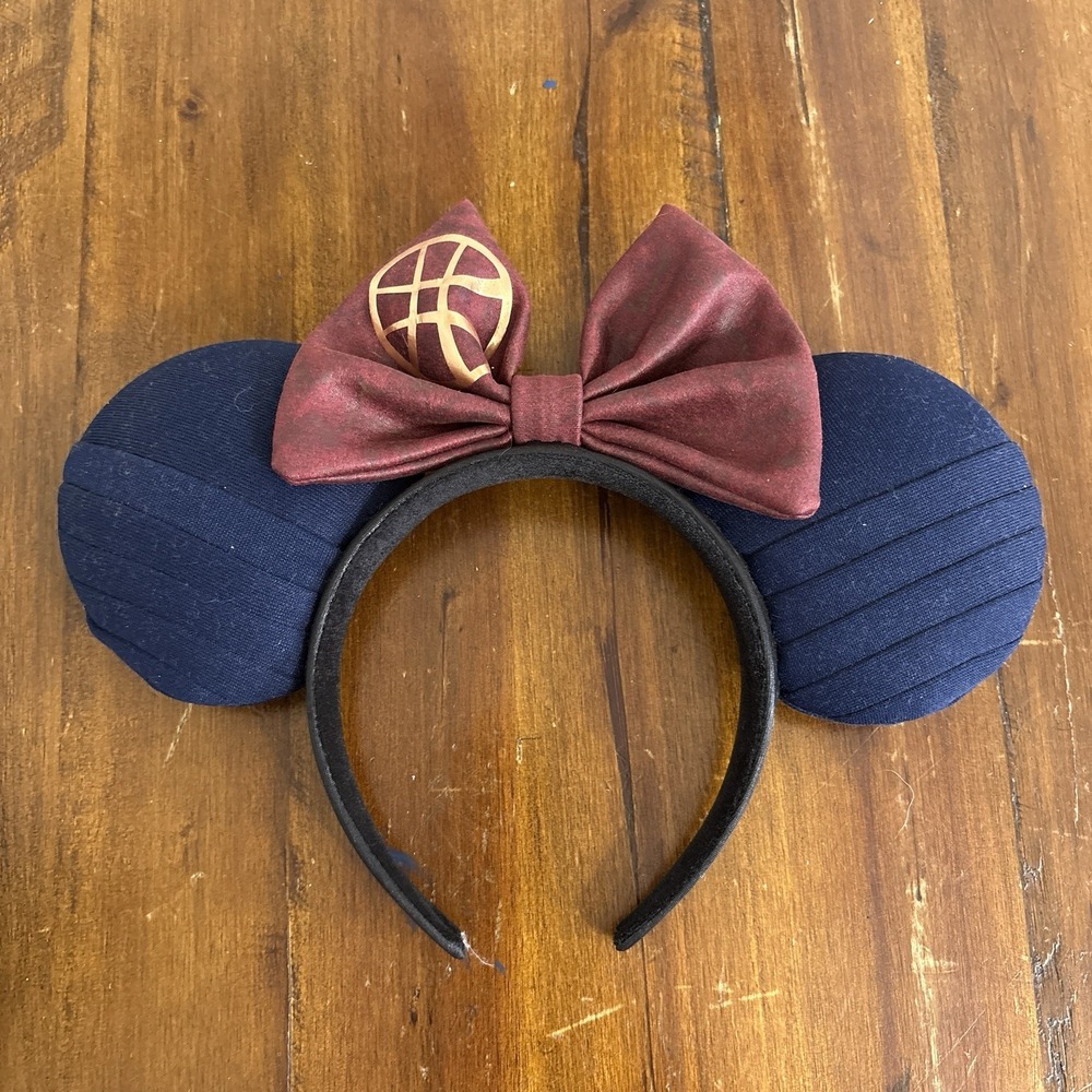 Doctor Strange Theme Mickey Minnie Mouse Ears Bow Headband Blue Burgundy